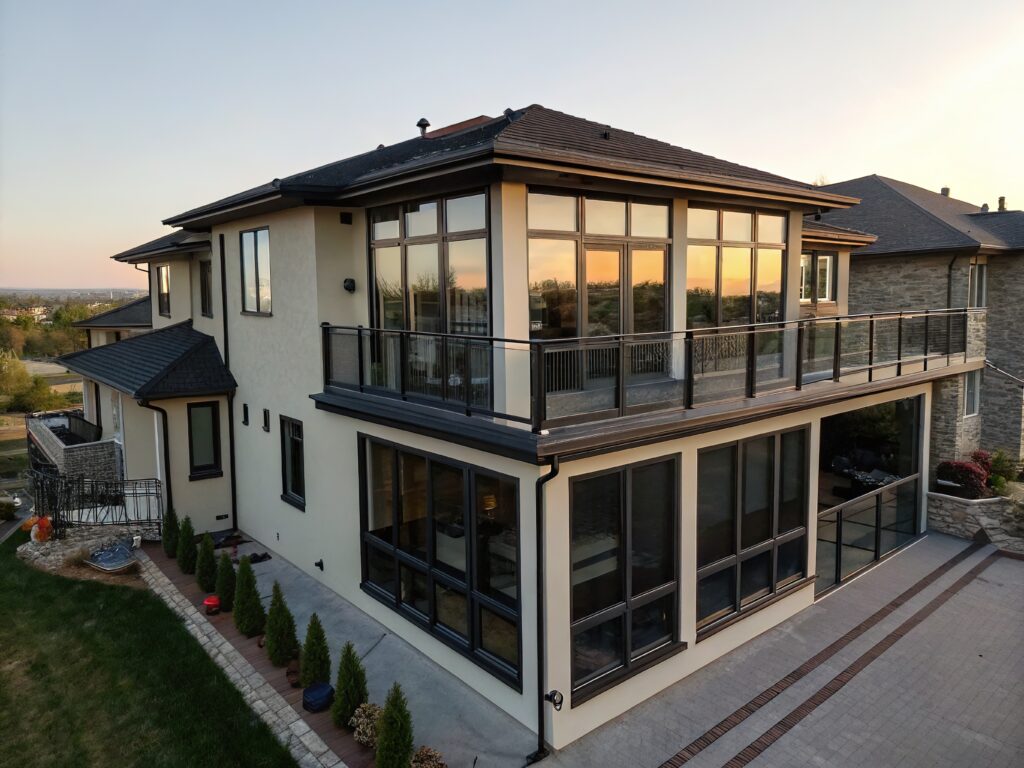 Tinted Windows of a home in Alberta
